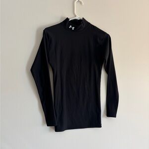 Under Armour Black Mock Neck Top